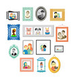 set of decorative vintage frames and borders vector image