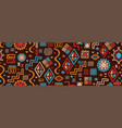 african seamless pattern ethnic background hand vector image