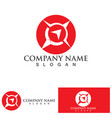 creative compass concept logo design template vector image vector image