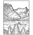 saint mary lake and wild goose island in glacier vector image vector image