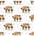 santa claus elf kids cartoon elf helpers vector image vector image