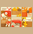 network post design set with mushroom supplement vector image