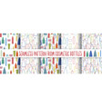cosmetics bottle pattern set vector image vector image