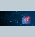 data security cyber or information privacy vector image