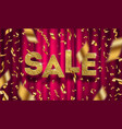glitter gold grand sale sign vector image vector image