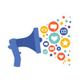 social media concept vector image vector image