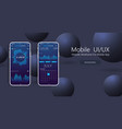 clean mobile design concepttrendy banking vector image vector image
