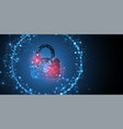 data security cyber or information privacy vector image