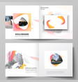 layout two covers vector image