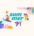 summer background colorful modern style banner vector image