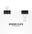 binder clips vector image vector image