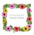wedding floral invitation invite card vector image