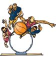 basketball players vector image