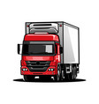 semi truck 18 wheeler freight vector image vector image