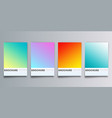 colorful gradient backgrounds set for flyer vector image