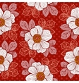 seamless pattern with peony vector image