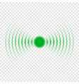 sonar search sound wave icon vector image