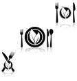 vegetarian food vector image