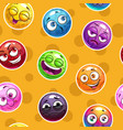 emoji texture seamless pattern with funny vector image vector image