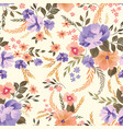 floral seamless pattern flower background vector image