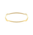 gold frame beautiful simple golden design vector image vector image