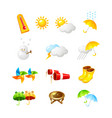 weather icon 3d design vector image vector image