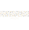 christmas ornaments hanging gold isolated vector image