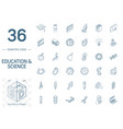 education and learning isometric line icons 3d vector image