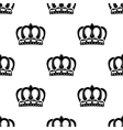 seamless pattern of royal crowns vector image