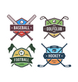 sport emblems 2 vector image