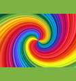 abstract rainbow swirl vector image