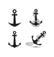 anchor logo design template vector image