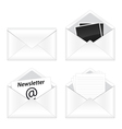 mail icons vector image vector image