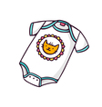 baby bodysuit bright children isolated on w vector image