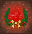elegant merry christmas backgrounds with lighting vector image