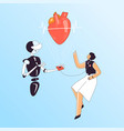 heart health medical checkup vector image