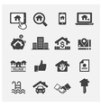 real estate icon vector image vector image