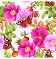 seamless brier rose vector image vector image