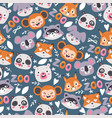 zoo animals seamless pattern vector image