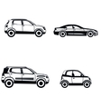 car type in simple style on white background vector image