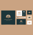 feminine lotus flower and women face natural vector image vector image