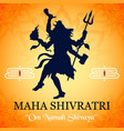 maha shivratri banner design vector image vector image