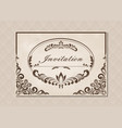 premium invitation vector image