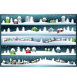winter banners vector image