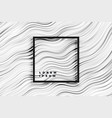 abstract wavy black and white stripes background vector image vector image