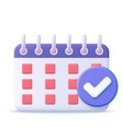 calendar assignment icon planning concept vector image vector image