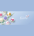 easter banner design vector image