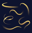 magician light spiral glowing effects with sparks vector image vector image