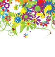 floral bouquet summer vector image