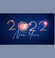 happy 2022 new year elegant christmas vector image